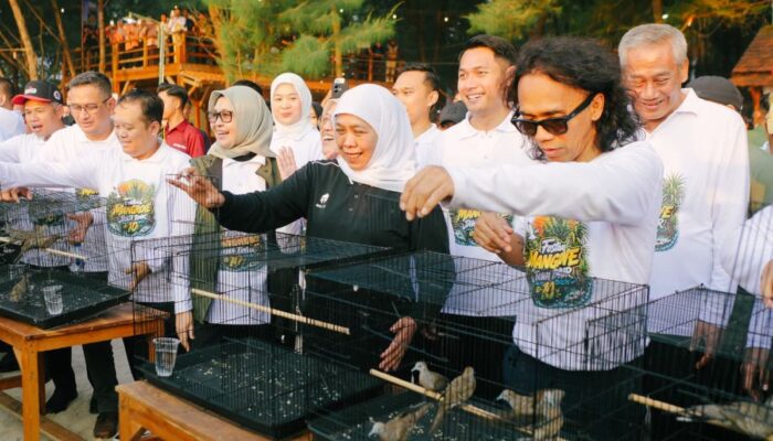 Festival Mangrove Jatim Ke-10 di Tuban: Gubernur Khofifah Bareng Kaka Slank dan Bupati Lindra ‘Nandur’ Cemara Udang