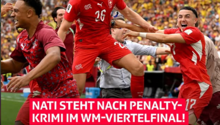Taklukkan Kolombia via Adu Penalti Swiss Lolos ke Perempat Final Piala Dunia 2026