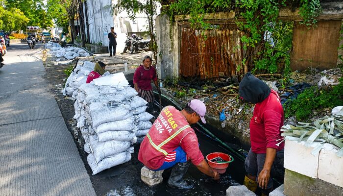 Cegah Banjir Saat Musim Hujan, DSDABM Surabaya Fokus Bersihkan Drainase di Sememi dan Moroseneng