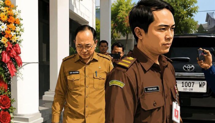 Sekda Nganjuk Diperiksa Kejari terkait Dugaan Korupsi Proyek Bendungan Margopatut