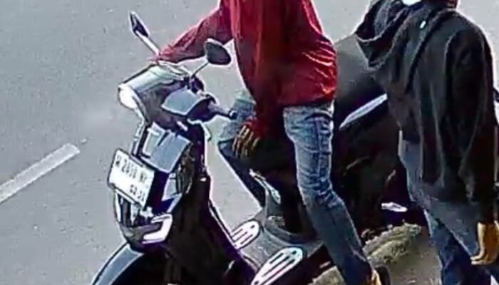 Motor Pemilik Kafe Melestari Bringkang Digondol Maling, Pelaku Terekam CCTV
