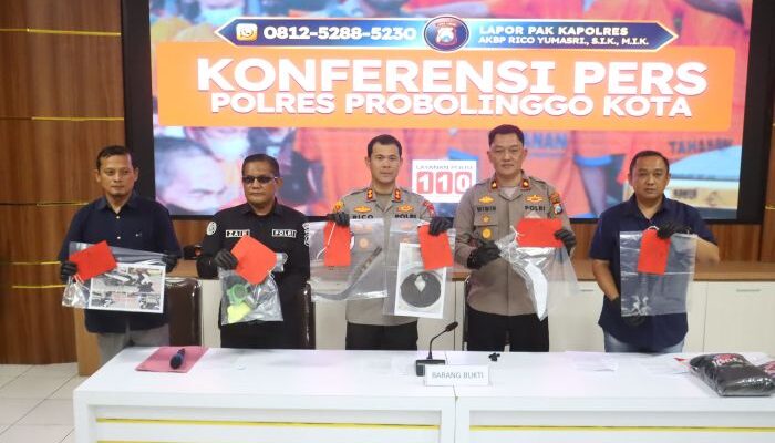 Polres Probolinggo Kota Tangkap 5 Tersangka Pelempar Bondet di Mayangan, Tiga Masih Anak