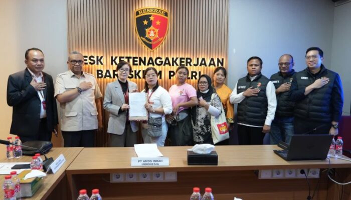Desk Ketenagakerjaan Polri dan Kemnaker Selesaikan Sengketa PHK 134 Karyawan PT Amos, Pesangon Rp12,7 Miliar Tuntas Dibayarkan