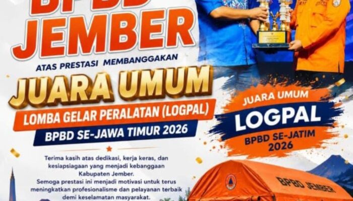 BPBD Jember Juara Umum Lomba BPBD Jatim, Kepala BPBD: Bukti SDM Semakin Profesional