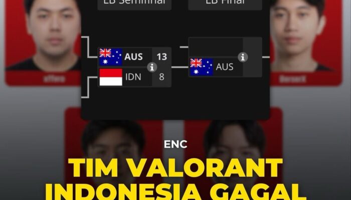 Timnas Valorant Indonesia Gagal Lolos ENC 2026, Kalah dari Selandia Baru dan Australia