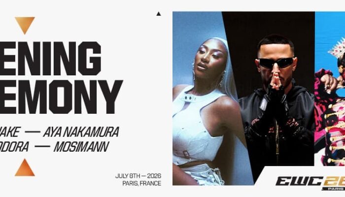 Opening Ceremony EWC 2026 Digelar Besok di Paris, Aya Nakamura hingga DJ Snake Tampil