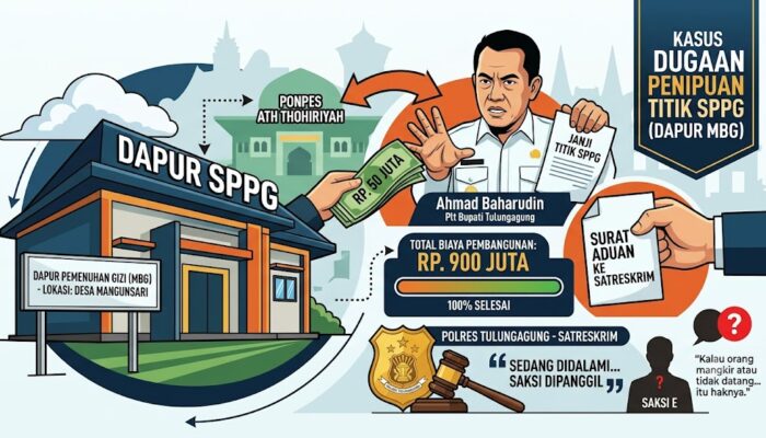 Seret Nama Plt Bupati, Polres Tulungagung Dalami Kasus Dugaan Penipuan Titik Lokasi SPPG