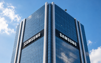 Gedung kantor Samsung Electronics. Perusahaan asal Korea Selatan itu mempercepat pembangunan fasilitas produksi chip AI di Yongin dengan target mulai beroperasi pada 2029 guna memenuhi lonjakan permintaan semikonduktor untuk teknologi kecerdasan artifisial.