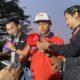 Veda Ega Pratama dan Mario Suryo Aji bertemu penggemar di Yogyakarta menjelang latihan di Sirkuit Mandalika.