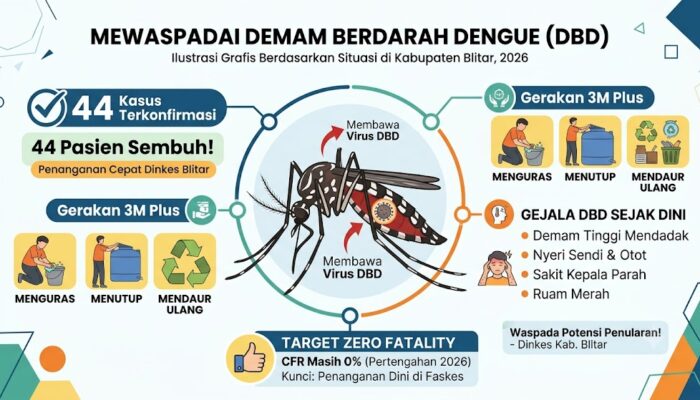 44 Kasus DBD Jangkiti Kabupaten Blitar, Nol Korban Jiwa