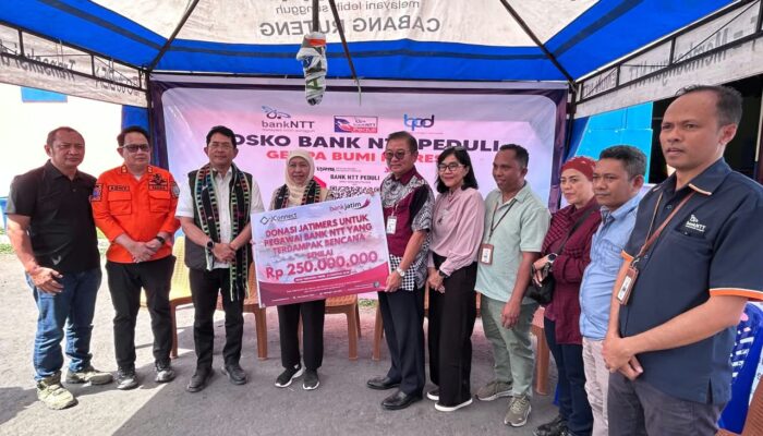 Bank Jatim Bantu Korban Gempa NTT