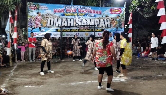 Rayakan Kemerdekaan, Mak-Mak Dasteran Saroja Cup 2026 Digelar di Omah Sampah