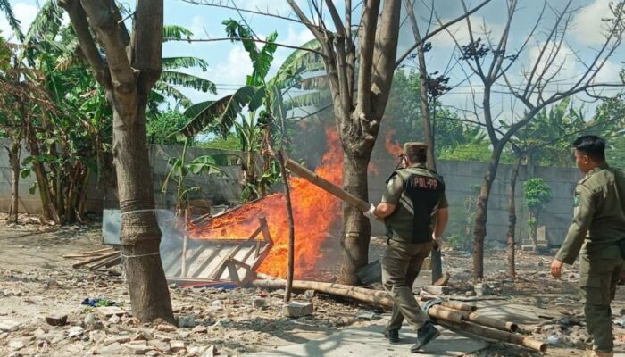Berantas Prostitusi Terselubung, Pemkab Sidoarjo Ratakan 21 Lapak di Eks Lokalisasi Krengseng Krian