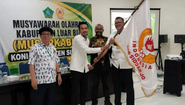 Putra Bupati Resmi Nahkodai KONI Sidoarjo