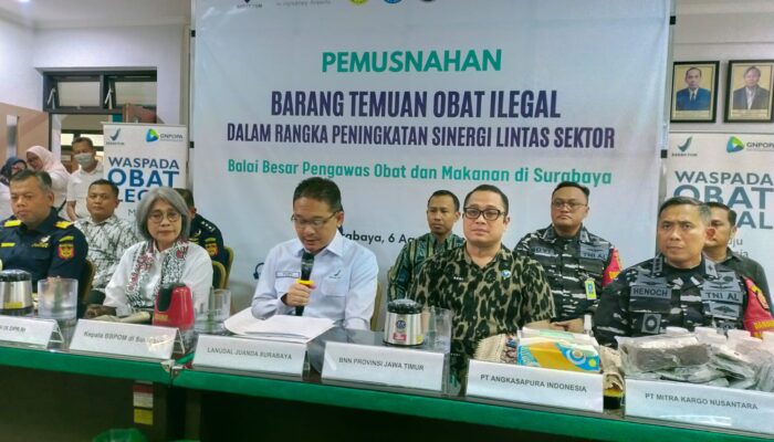 BBPOM Surabaya Musnahkan 97 Ribu Obat Ilegal Rp540 Juta