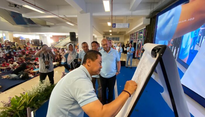 Ratusan Anak Ramaikan Lomba Mewarnai Tugu Tirta di MCC