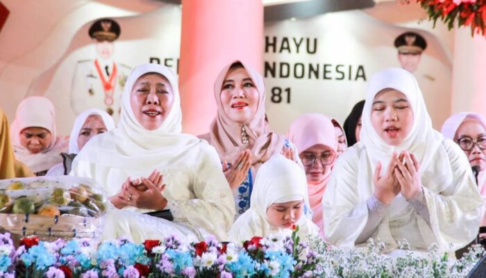 Gelar Doa Bersama di Grahadi, Khofifah Dapat Apresiasi