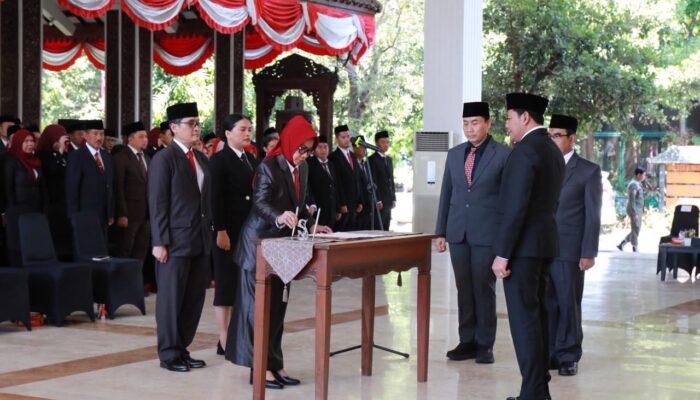 Lantik 166 Pejabat Baru, Subandi: Jabatan Adalah Amanah dan Kepercayaan