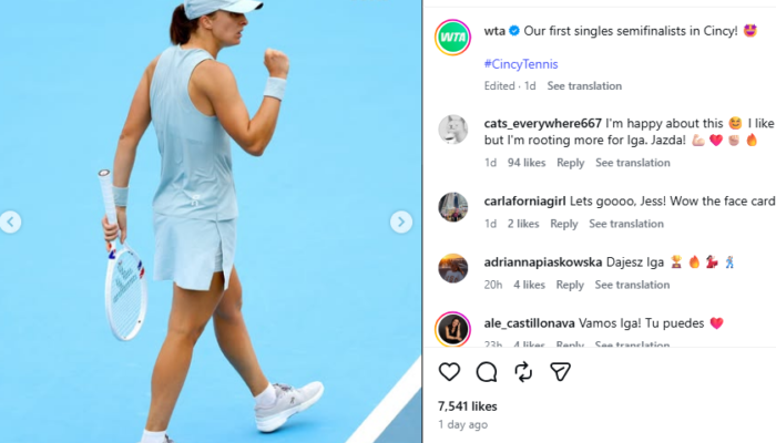Iga Swiatek Tantang Jessica Pegula di Semifinal Cincinnati Open 2026