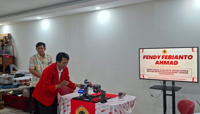 Mahasiswa Untag Ciptakan Alat Deteksi Overheat Motor
