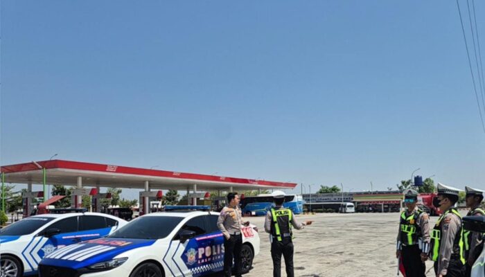 Polres Ngawi Siapkan Pengamanan Overland Lintas Negara di Rest Area Tol 575A