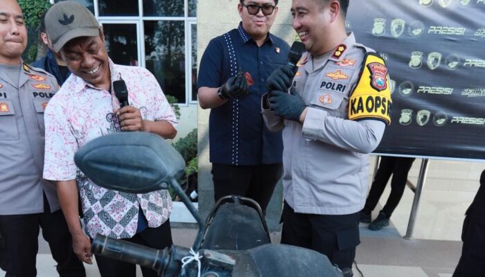 Polres Gresik Ungkap Curanmor, Motor Petani Balongpanggang Kembali