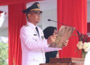 Bupati Setyo Wahono Pimpin Upacara HUT ke-81 RI di Alun-Alun Bojonegoro