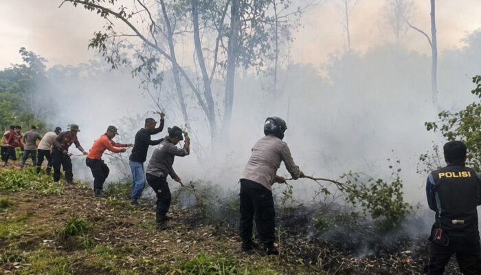 Polri Kerahkan 200 Perwira dan Bhabinkamtibmas Cegah Karhutla di Empat Polda