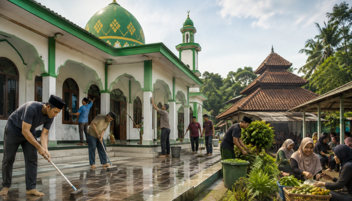 Masjid Nyaman, Ekonomi Bergerak