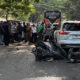 Alphard Tabrak Belasan Kendaraan