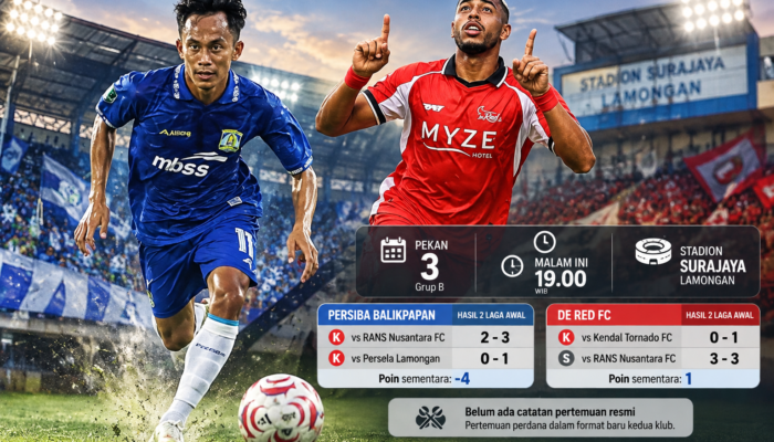 Persiba Balikpapan vs De Red FC, Berebut Kemenangan Perdana