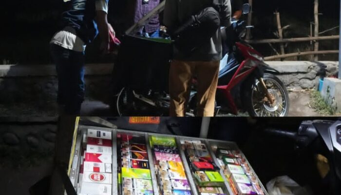 Motor Modifikasi Jual Rokok Ilegal
