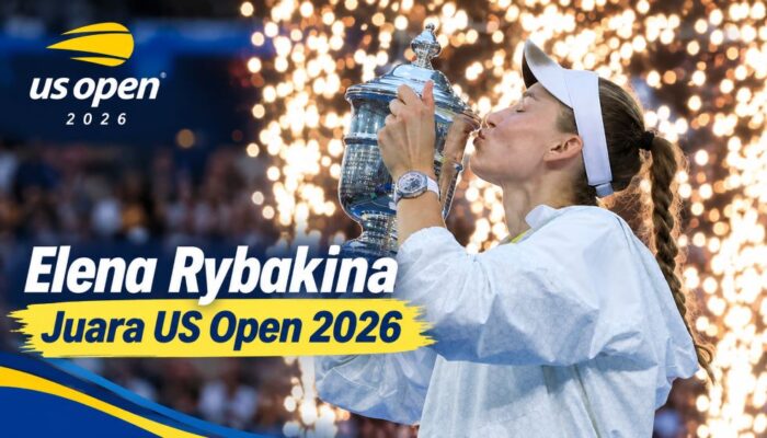Elena Rybakina Juara US Open 2026, Kalahkan Aryna Sabalenka di Final