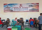 Sambut HUT Ke-81 TNI, Kodim 0810/Nganjuk Gelar Baksos Donor Darah