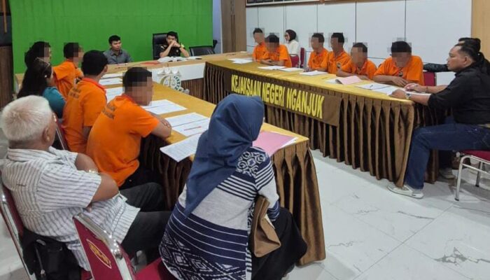 Babak Baru Kasus Pengeroyokan Maut di Loceret: Kejari Nganjuk Tahan 11 Tersangka Dewasa di Rutan
