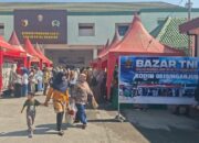 Sambut HUT Ke-81 TNI, Kodim 0810/Nganjuk Penuhi Kebutuhan Warga Lewat Gelaran Bazar Murah