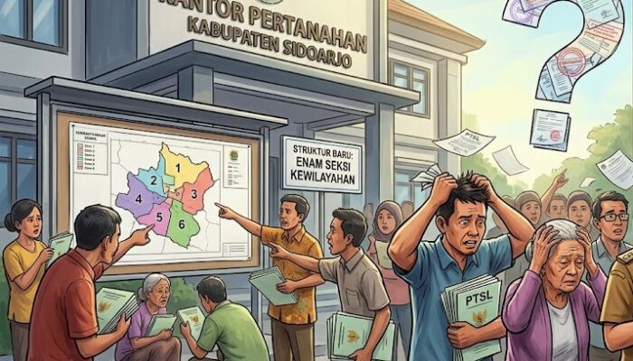 SOTK Kantah Sidoarjo Berubah, Warga Resah