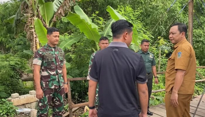 Cek Langsung Progres Jembatan Garuda, Letkol Taufan Dorong Percepatan Akses Warga Bagorwetan