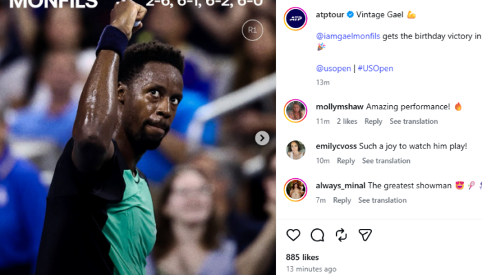 Gael Monfils Rayakan Ulang Tahun ke-40 dengan Kemenangan di US Open