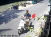 Terekam CCTV Tanpa Masker, Maling Gasak Honda Scoopy di Warkop Asemrowo Surabaya