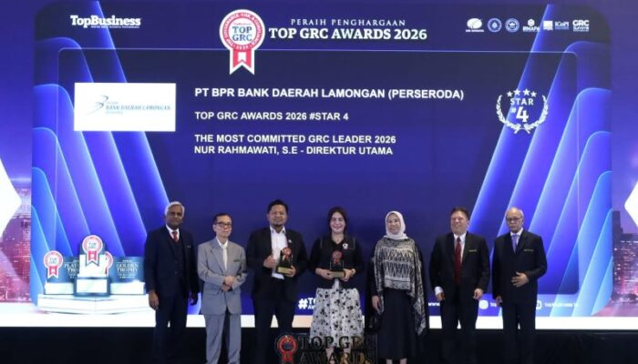 PT. BPR Bank Daerah Lamongan Raih GRC Award 2026, Bukti Komitmen Tata Kelola Profesional