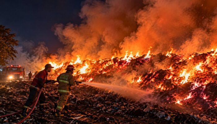 Api Bakar Limbah Kayu di Lumajang, Permukiman Terancam