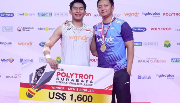 Bismo Raya Oktora Juara, Taklukkan Chico Aura di Final Surabaya International Challenge