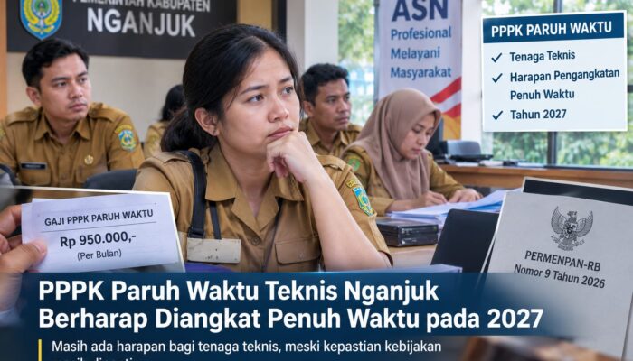 Cuma Digaji Rp950 Ribu, PPPK Paruh Waktu Nganjuk Menanti Kepastian Status Penuh Waktu