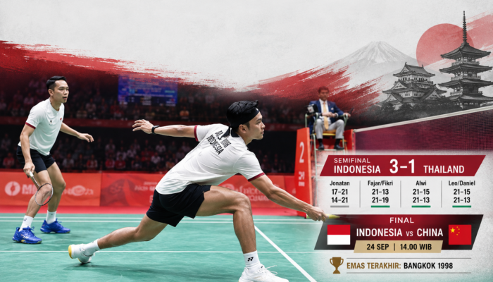 Indonesia Tantang China di Final