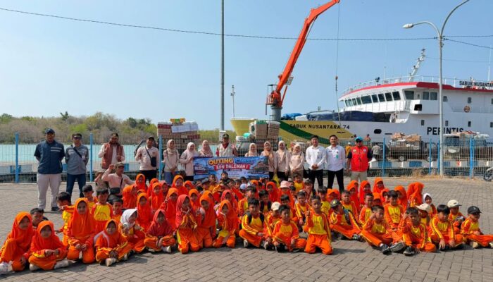 108 Siswa SDN Daleman 1 Belajar Dunia Maritim di Pelabuhan Kalianget