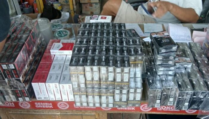 Operasi Gabungan di Lamongan Sita 9.680 Batang Rokok Ilegal