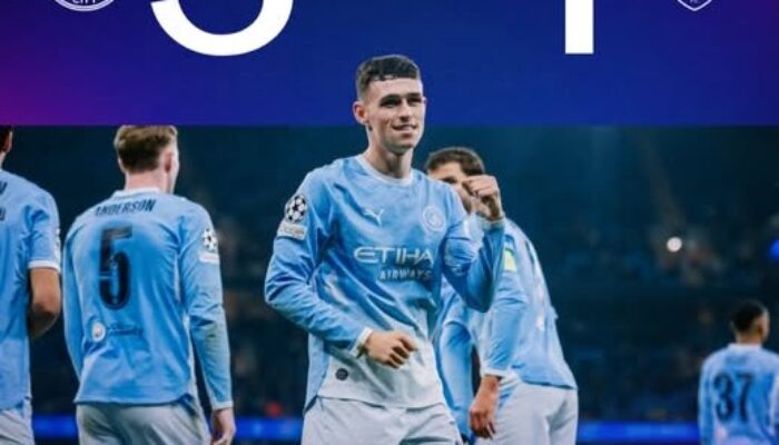 Phil Foden Cetak Hattrick, Manchester City Hajar AEK Athens 5-1