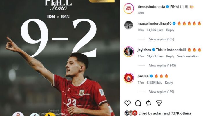 Indonesia Pesta Gol ke Gawang Bangladesh 9-2, Garuda Lolos ke Final FIFA ASEAN Cup 2026