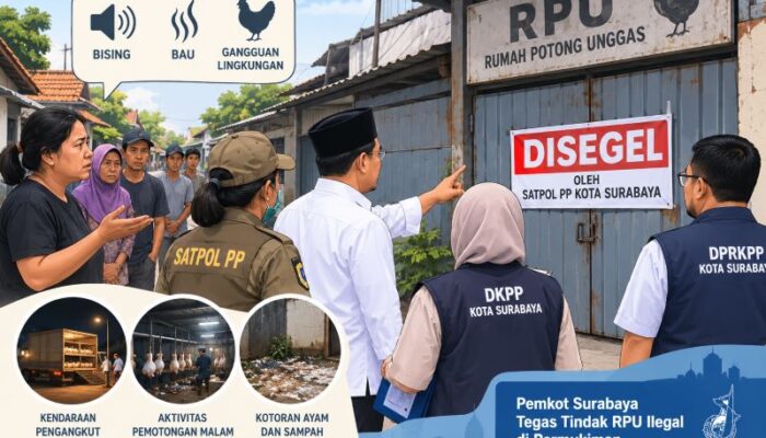 Warga Terganggu Bising dan Bau, Pemkot Surabaya Hentikan RPU Ilegal di Bratang Gede